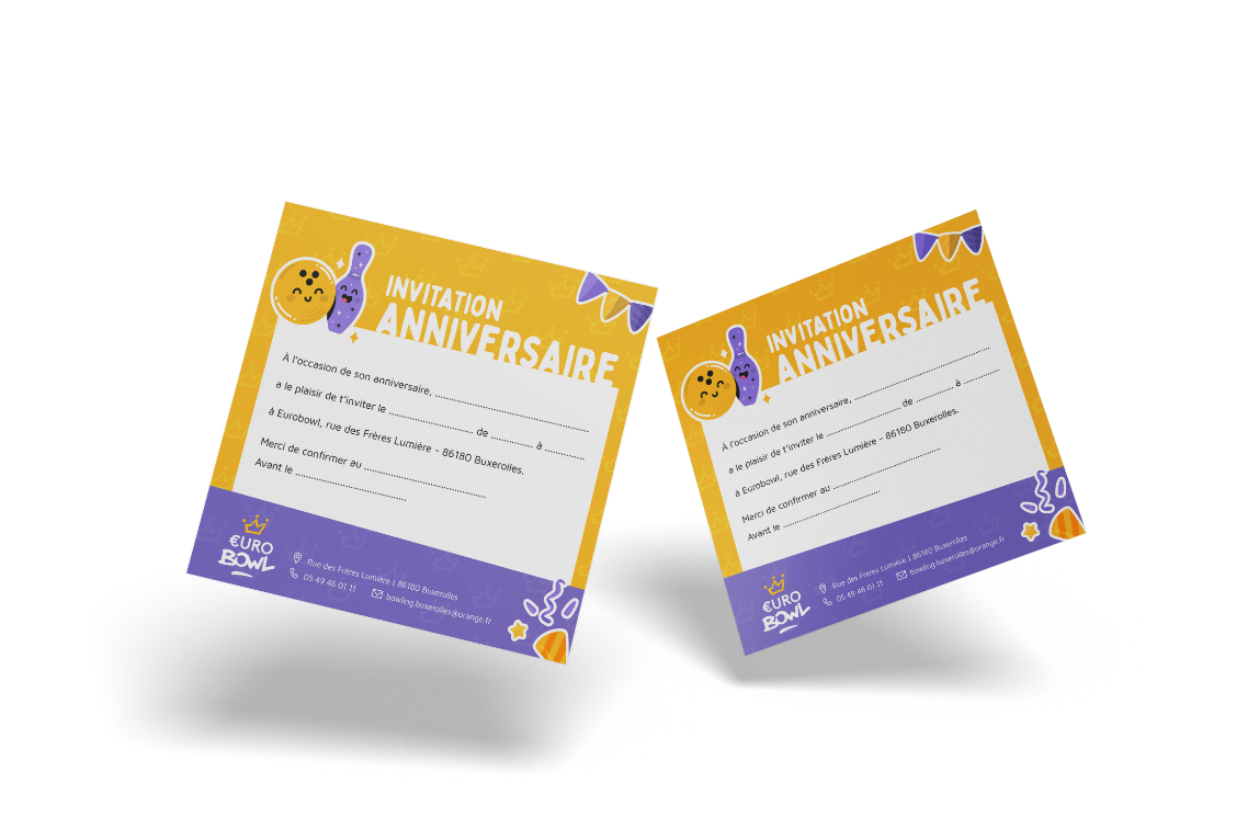 carte invitation anniversaire buxerolles eurobowl